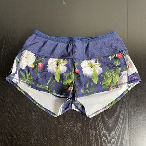 Floral Blue Women's Shorts